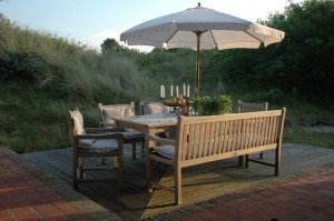 Terrasse mit D&uuml;nenblick